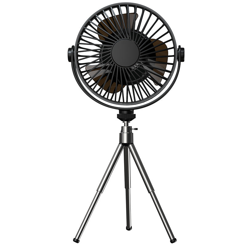 New Multi-Function Tripod Outdoor Camping Lighting Fan Intelligent Remote Control Timing Can Hang Small Fans